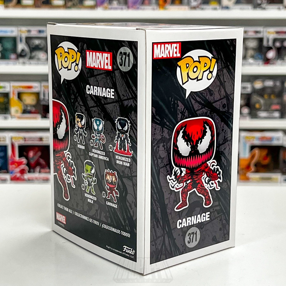 Funko Pop Marvel Venom Carnage Tendrils NYCC Fall Con 371 Symbiote Vinyl Figure