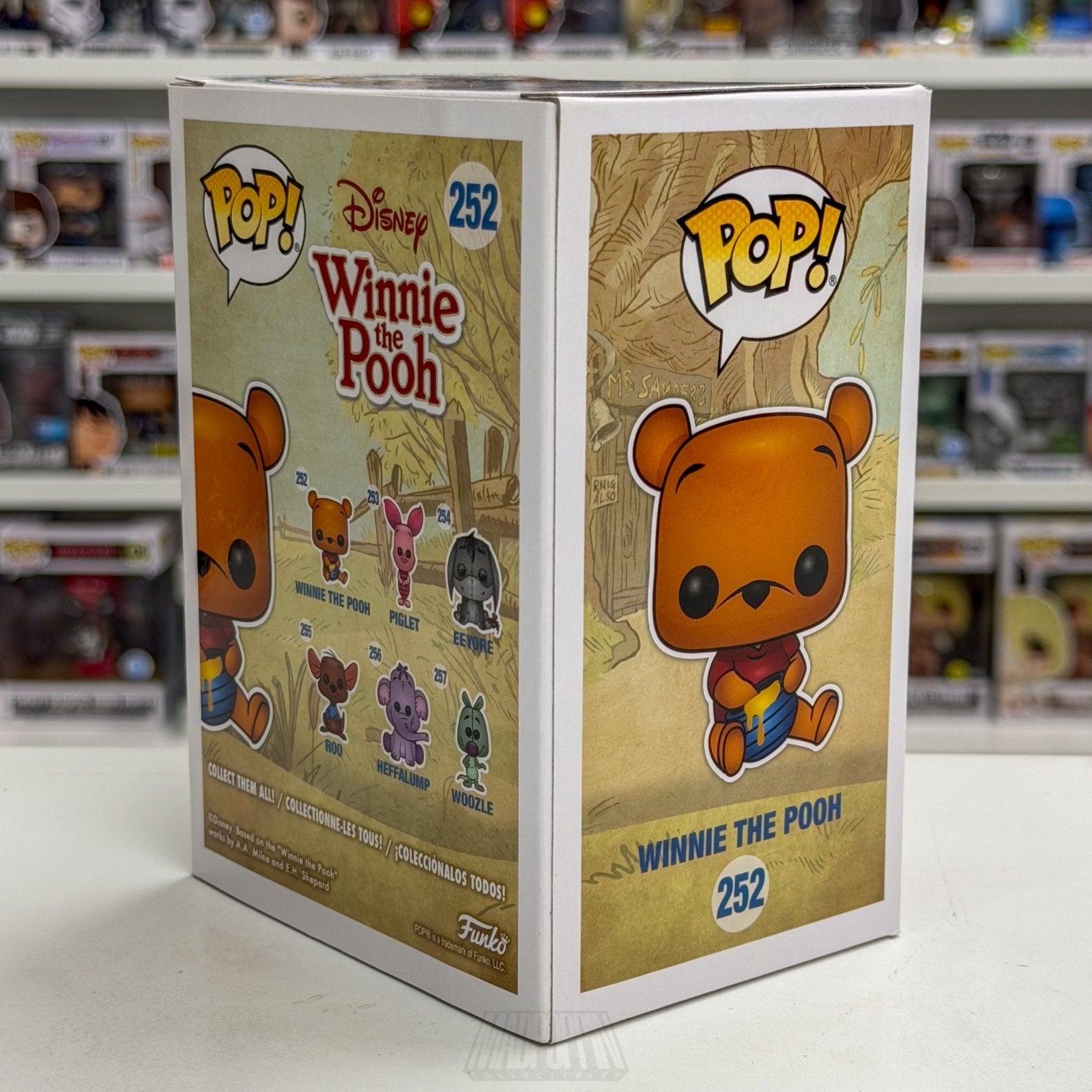 Funko Pop Disney Winnie The Pooh Sitting Flocked Special Edition 252 Bear Figure