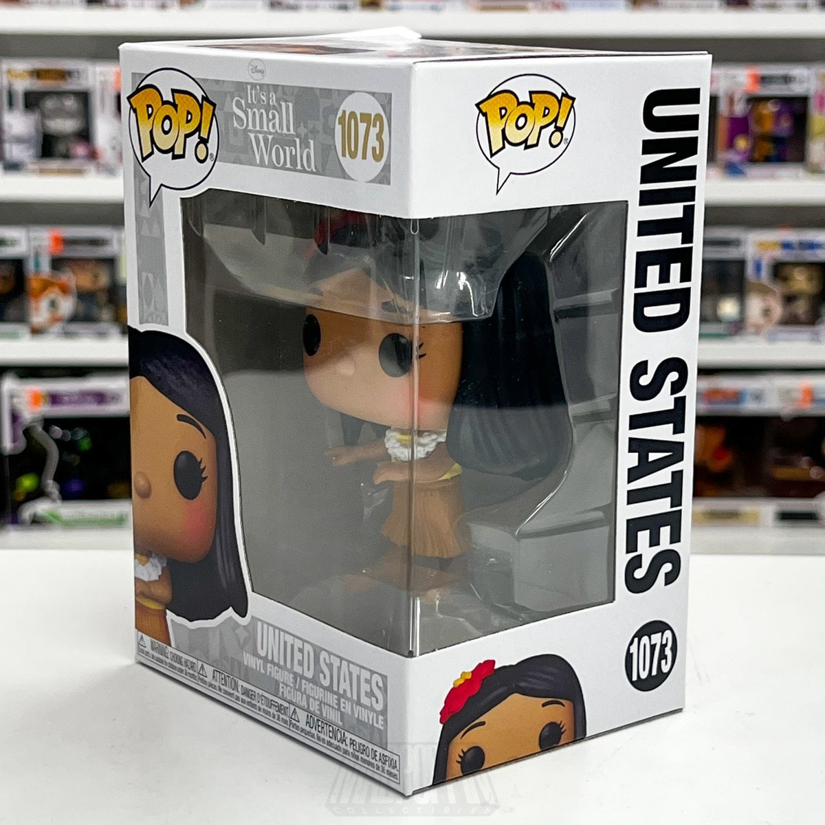 Funko Pop Disney It's A Small World United States 1073 Fantasyland Ride Hawaii