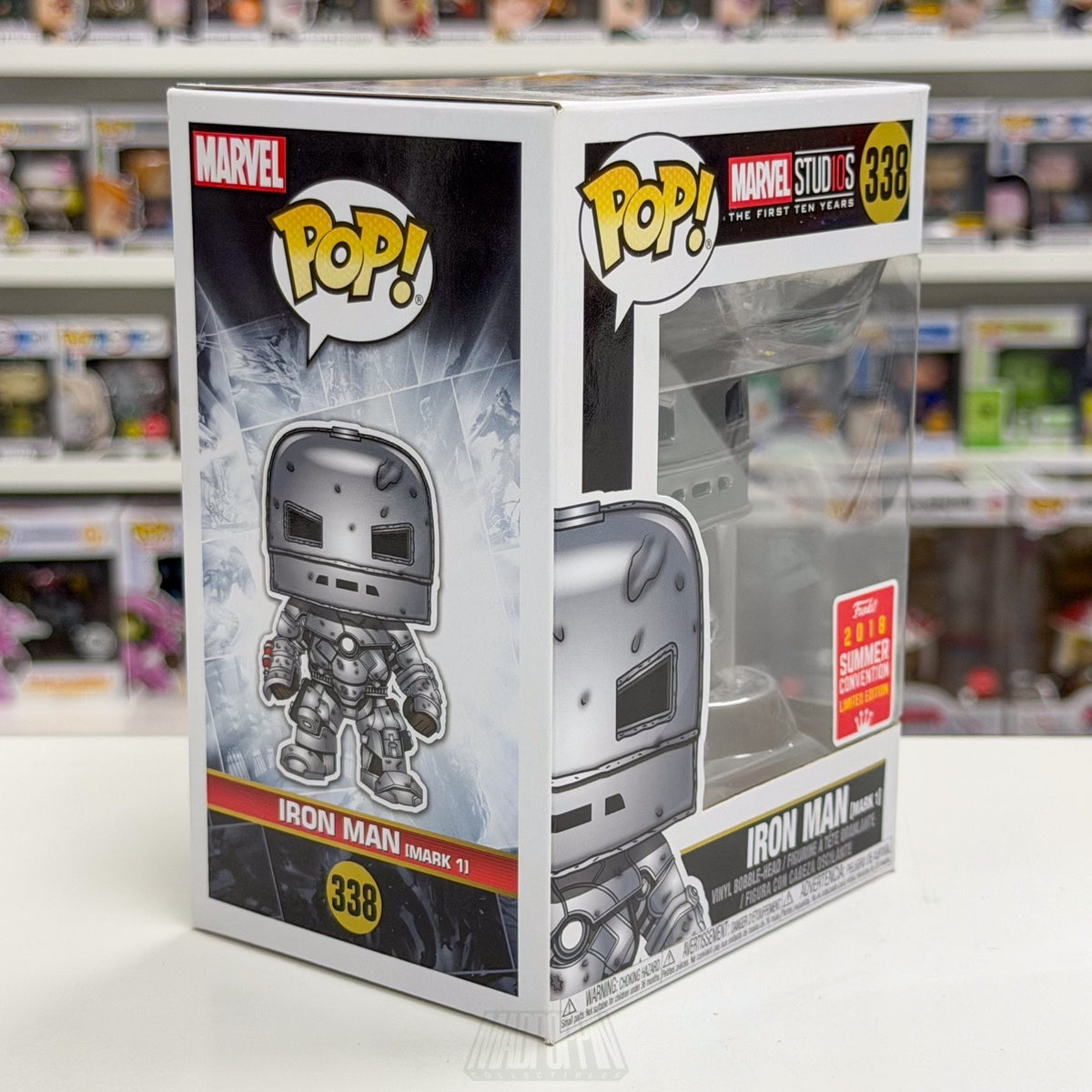 Funko Pop Marvel Studios First Ten Years Iron Man Mark 1 SDCC 338 Vinyl Figure