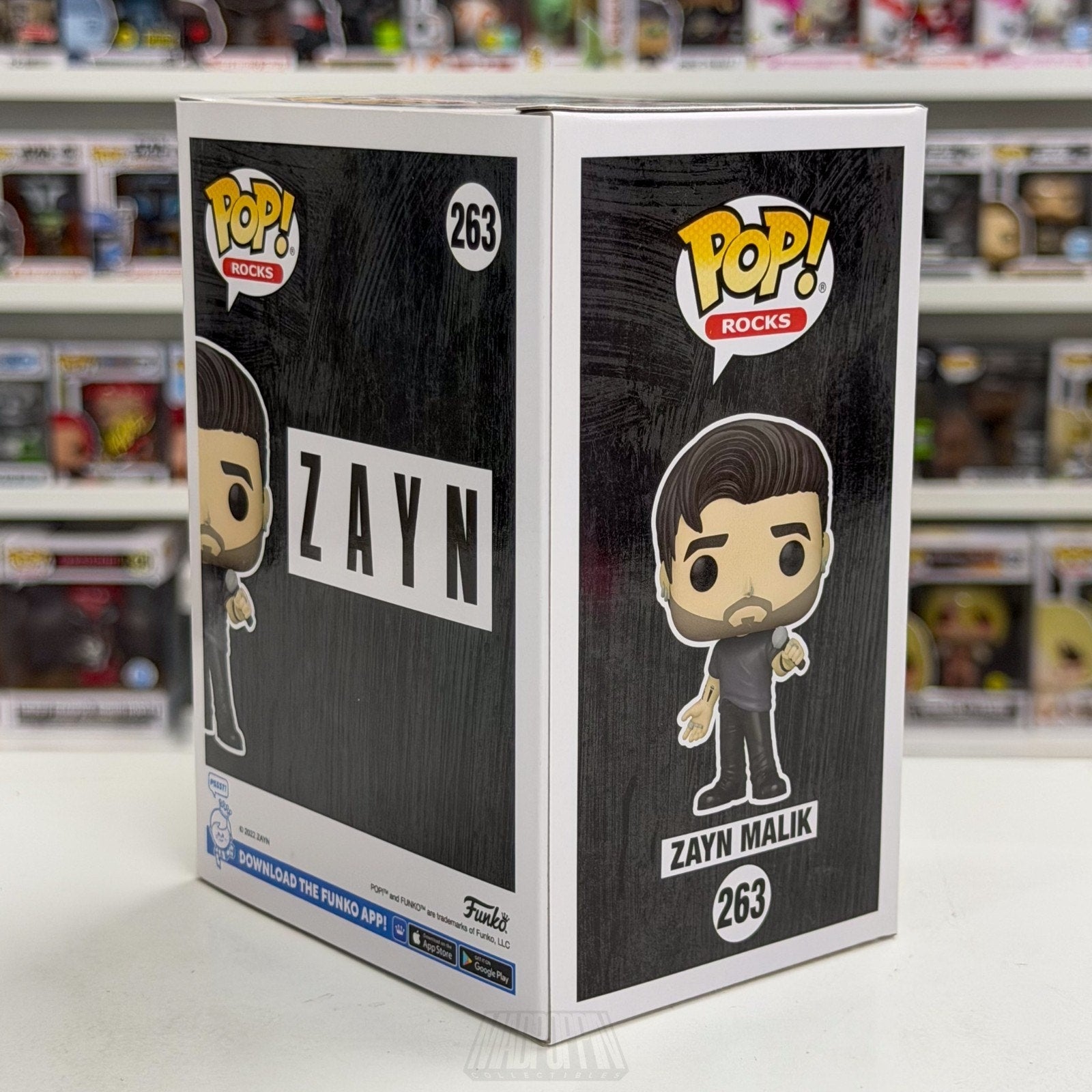 Funko Pop Rocks Zayn Malik 263 Music Singer R&B One Direction Band Vinyl Figure