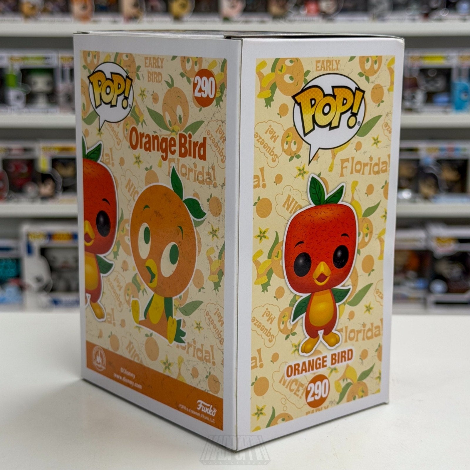 Funko Pop Disney Orange Bird Diamond Parks Exclusive 290 Florida Mascot Figure