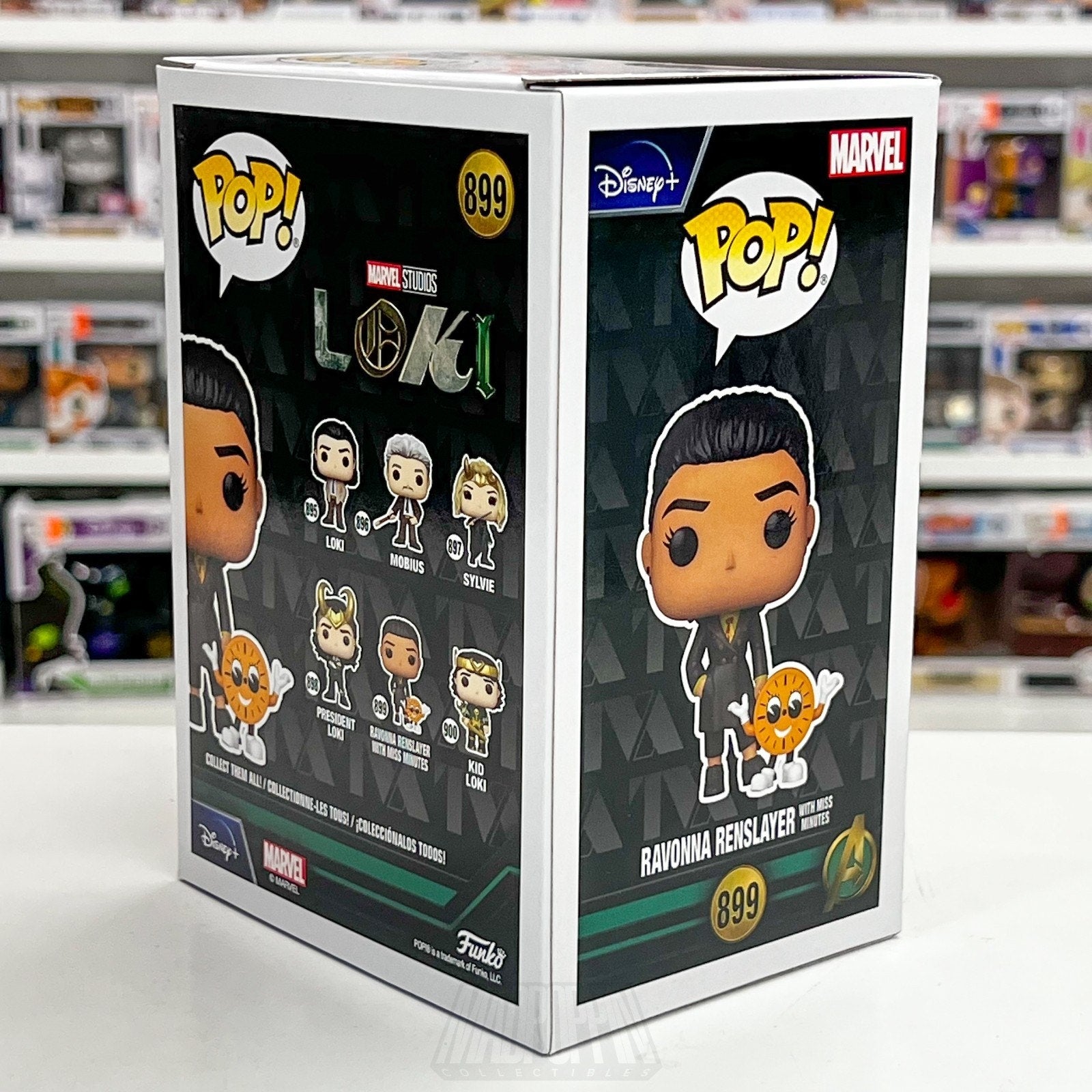 Funko Pop Marvel Studios Disney Loki Ravonna Renslayer with Miss Minutes 899 Toy