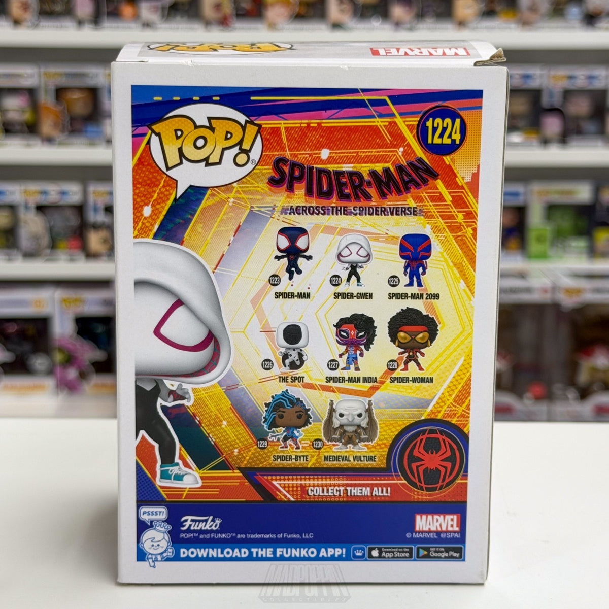 Funko Pop Marvel Across the Spider-Verse Spider-Gwen 1224 MCU Toy Vinyl Figure