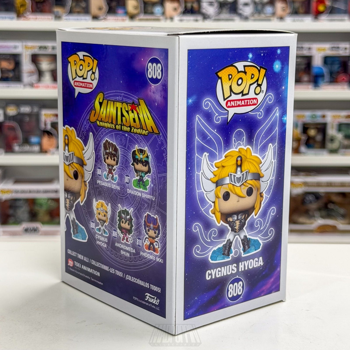 Funko Pop Anime Saint Seiya Cygnus Hyoga 808 Japanese Manga Toy Vinyl Figure