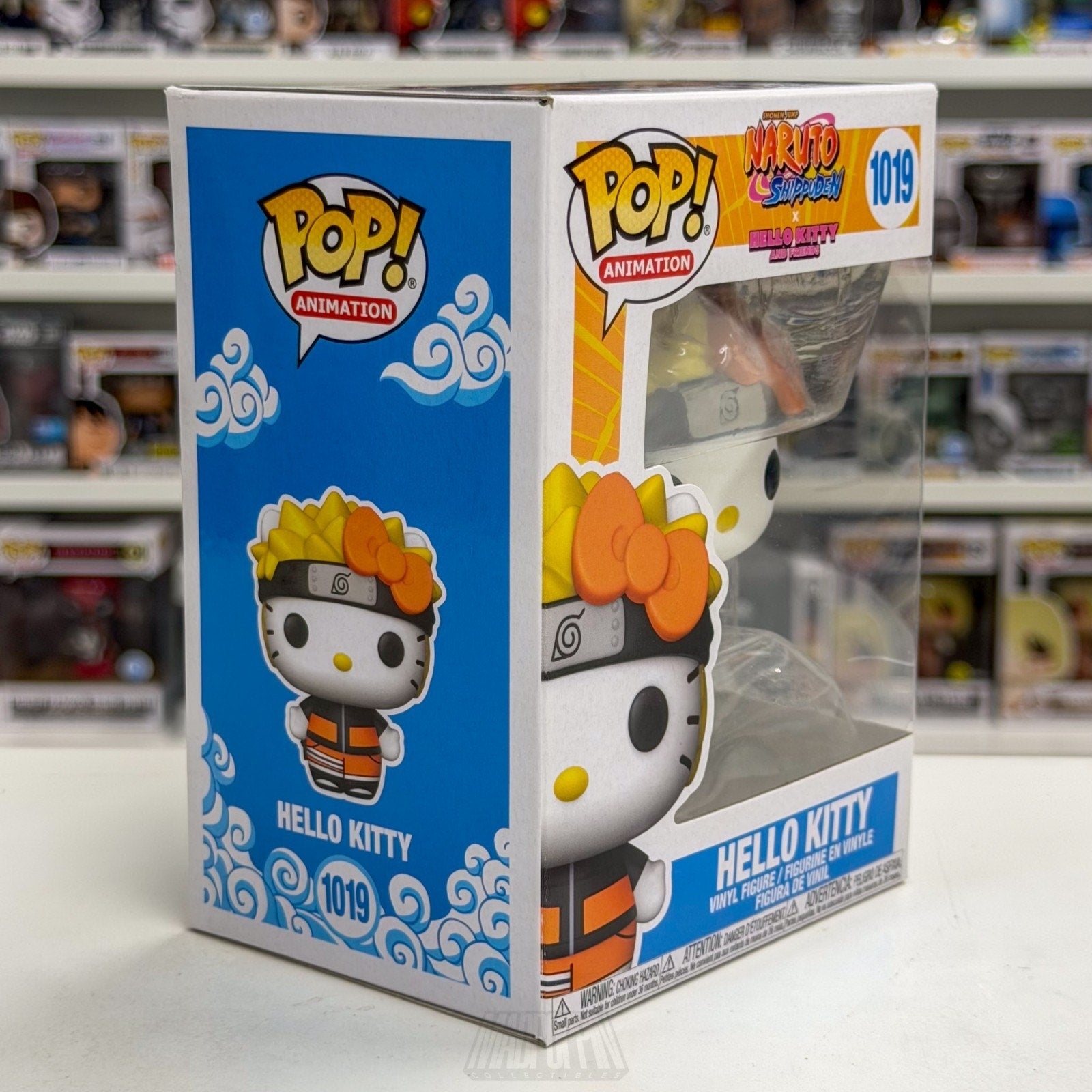 Funko Pop Anime Naruto x Hello Kitty 1019 Kawaii Cute Cat Japanese Vinyl Figure