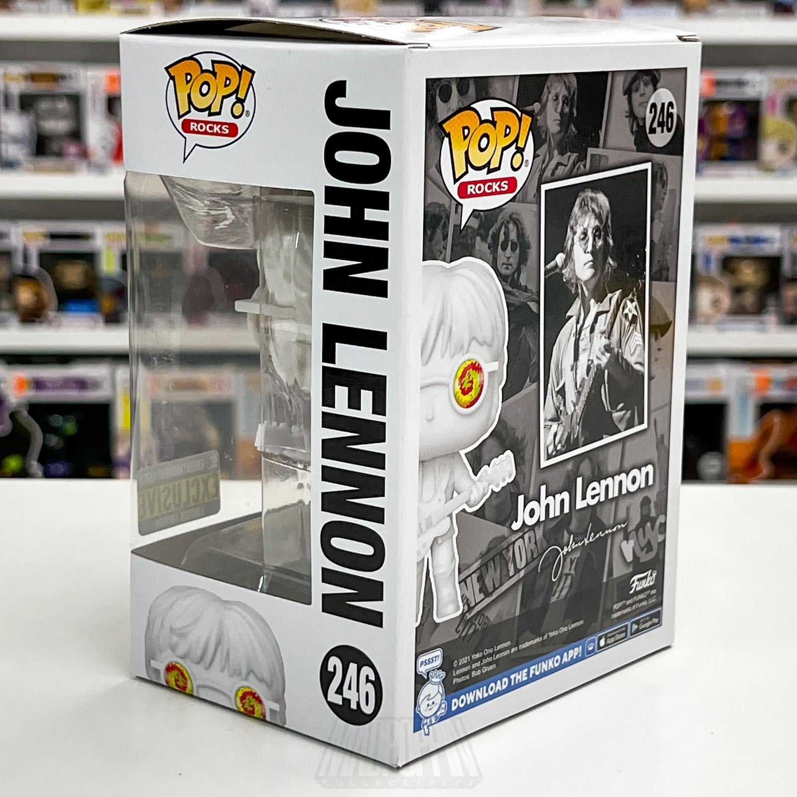Funko Pop Rocks John Lennon Psychedelic Shades Entertainment Earth 246 Figure