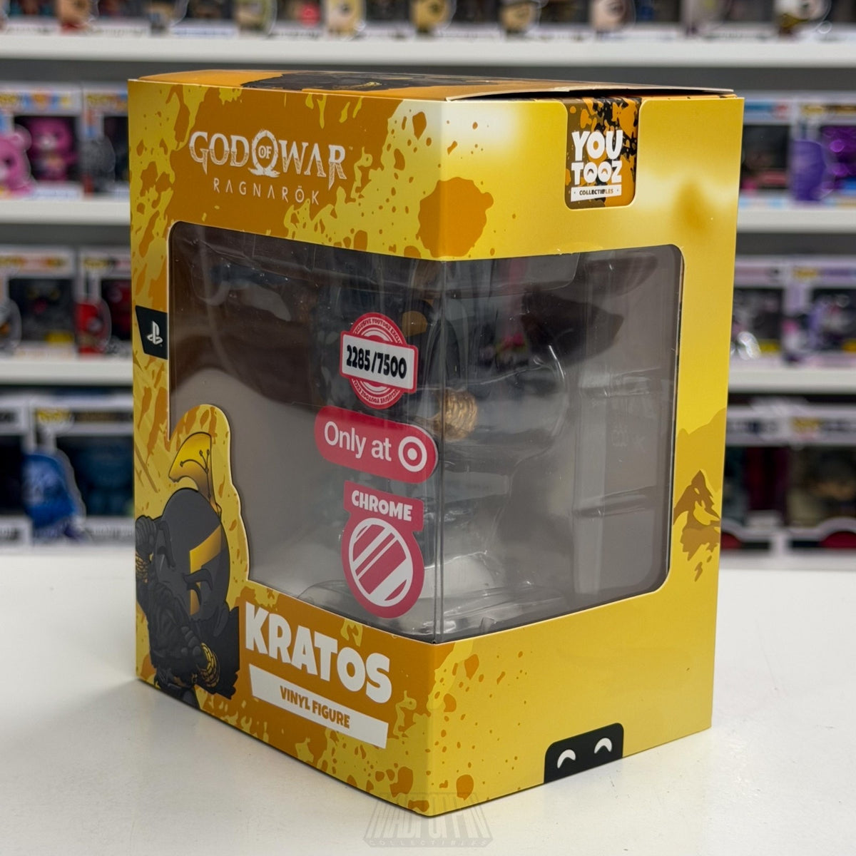 Youtooz God of War Ragnarok Kratos Chrome Target Exclusive 2285/7500 Toy Figure