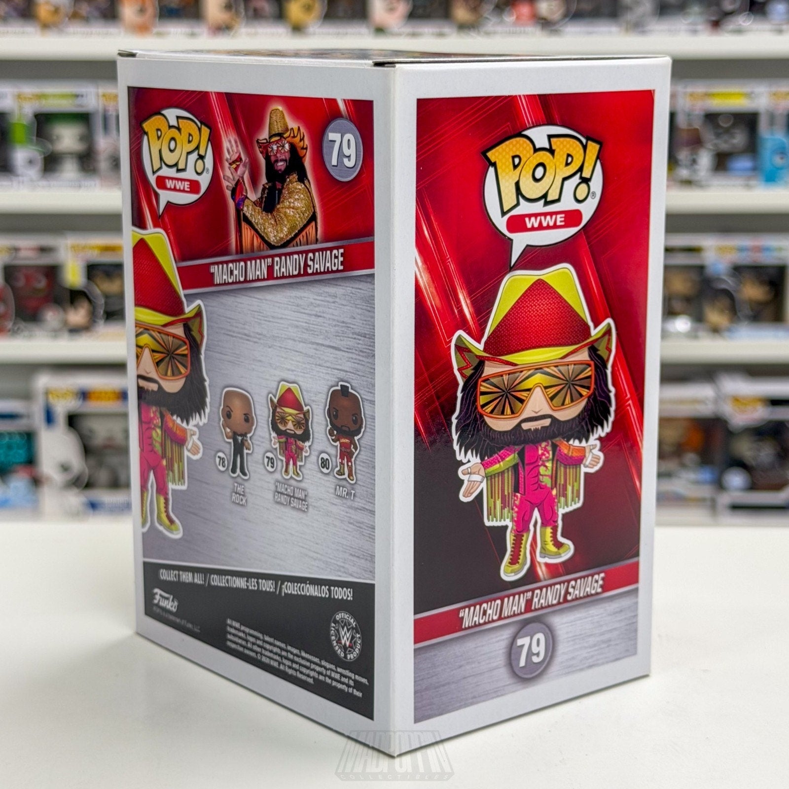 Funko Pop WWE Macho Man Randy Savage Orange Starburst Diamond GameStop 79 Figure