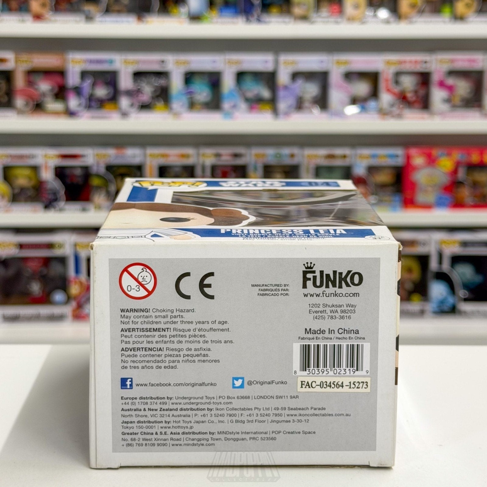 Funko Pop Star Wars Princess Leia 2015 Blue Box 04 Jedi Force Toy Vinyl Figure