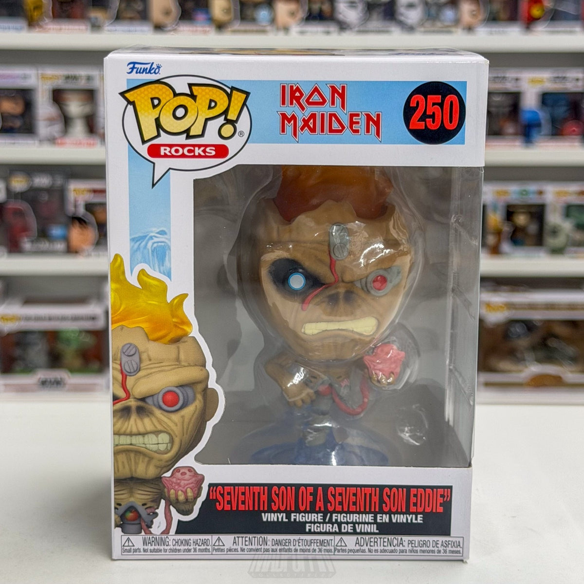 Funko Pop Rocks Iron Maiden Seventh Son of a Seventh Eddie 250 Metal Toy Figure