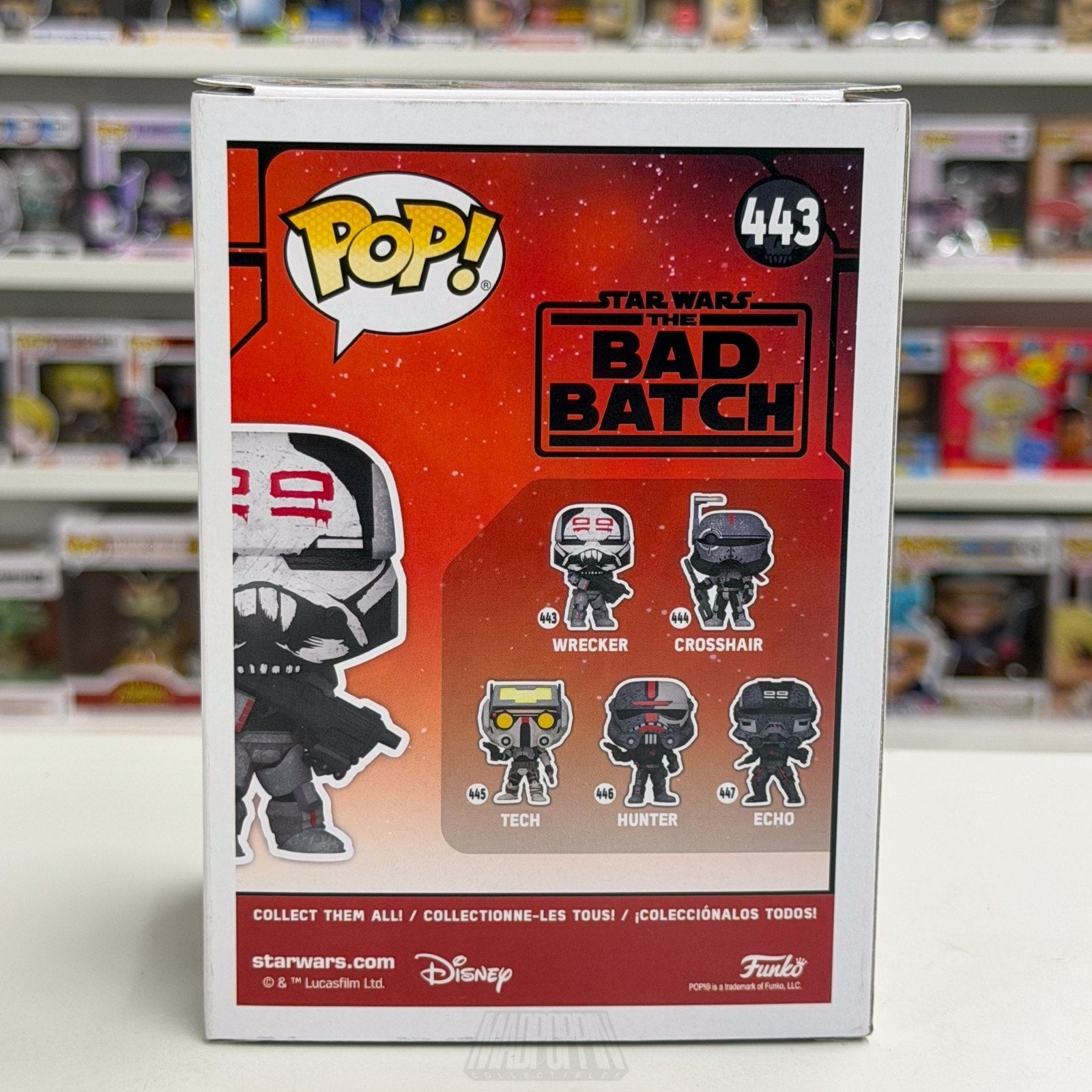 Funko Pop Star Wars The Bad Batch Wrecker 443 Clone Animated Sci-Fi Vinyl Figure