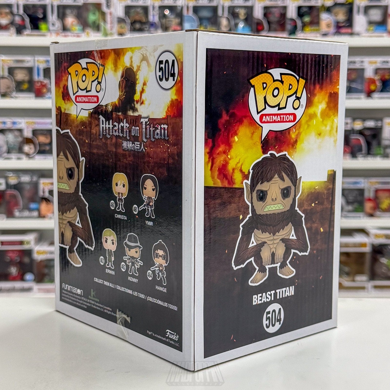Funko Pop Anime Attack on Titan Beast Titan 6" Hot Topic 504 Manga Vinyl Figure