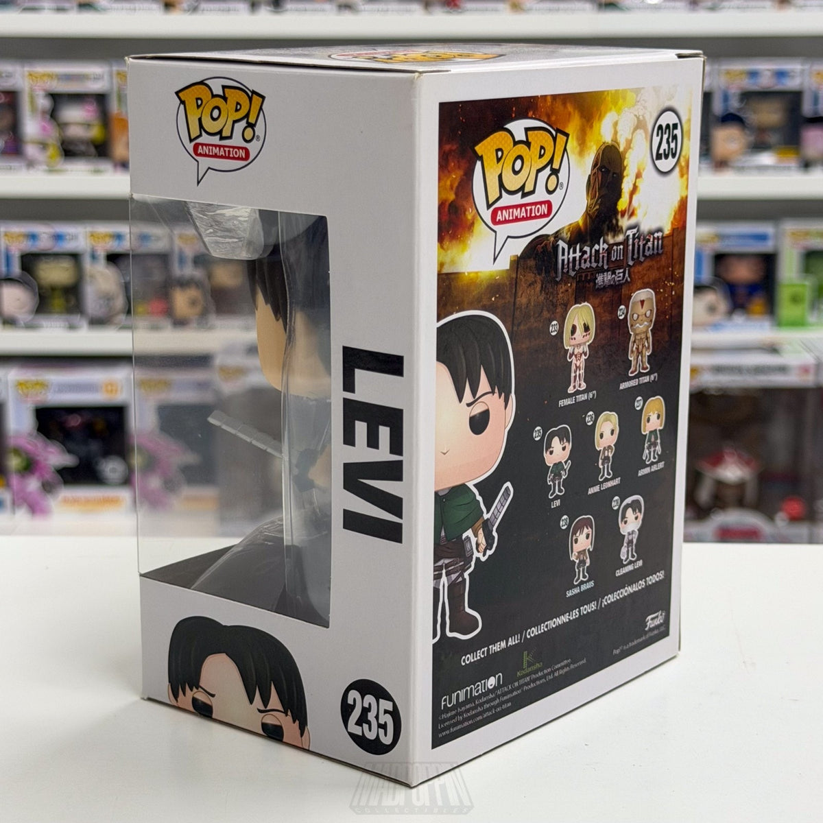 Funko Pop Anime Attack on Titan Levi Ackerman 235 Japanese Manga Vinyl Figure
