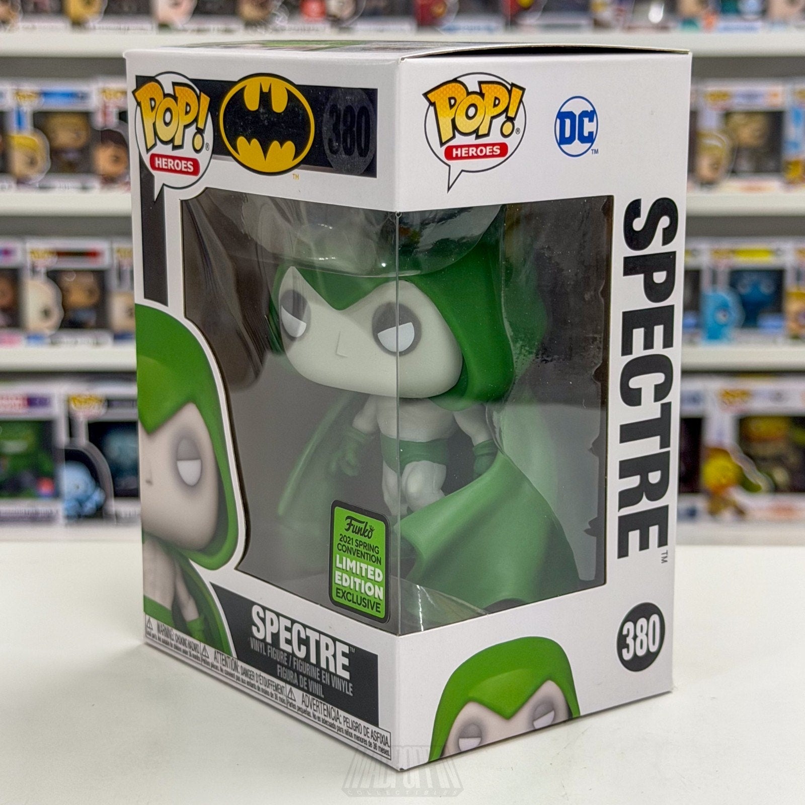 Funko Pop DC Comics Heroes Spectre ECCC Spring Convention 380 Toy Vinyl Figure
