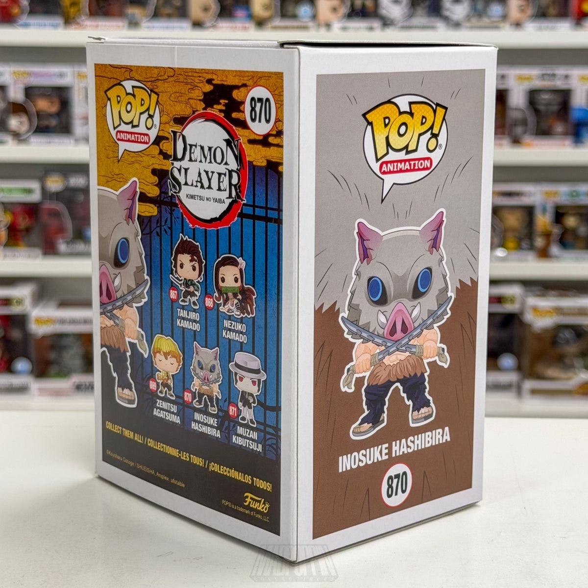 Funko Pop Anime Demon Slayer Inosuke Hashibira 870 Japanese Manga Vinyl Figure