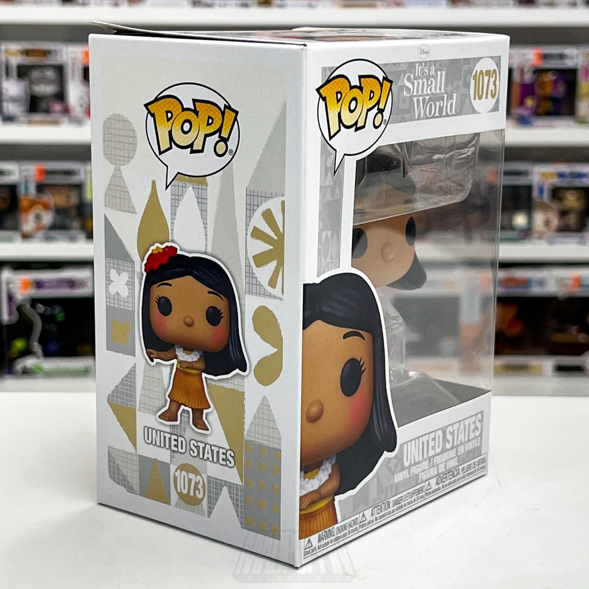 Funko Pop Disney It's A Small World United States 1073 Fantasyland Ride Hawaii