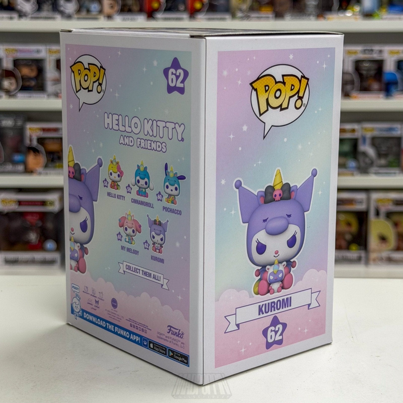 Funko Pop Sanrio Hello Kitty & Friends Kuromi 62 Kawaii Cute Rabbit Vinyl Figure