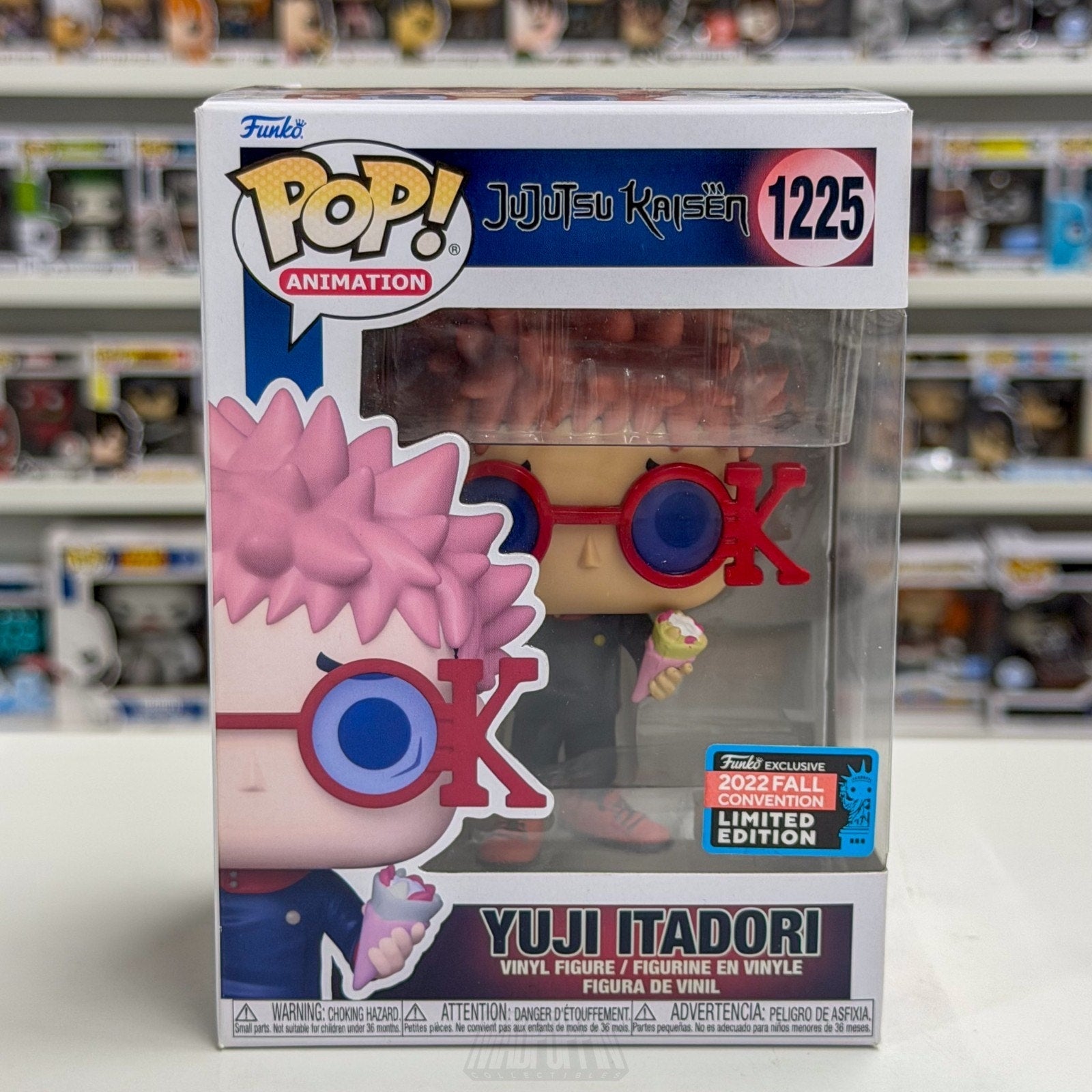 Funko Pop Anime Jujutsu Kaisen Yuji Itadori NYCC 1225 Japan Manga Vinyl Figure
