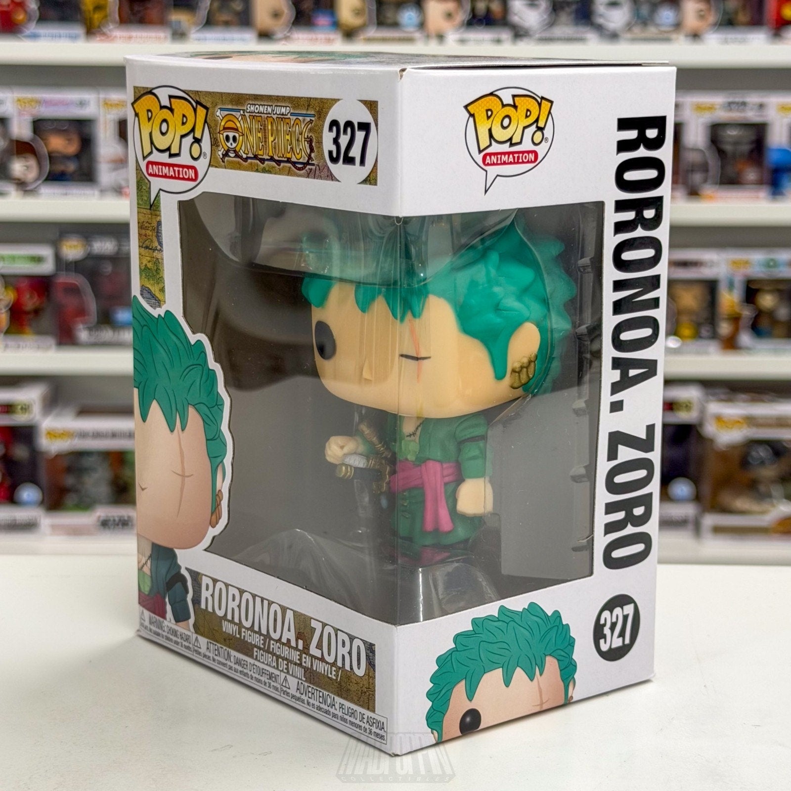 Funko Pop Anime One Piece Roronoa Zoro 327 Pirate Hunter Japan Manga Toy Figure