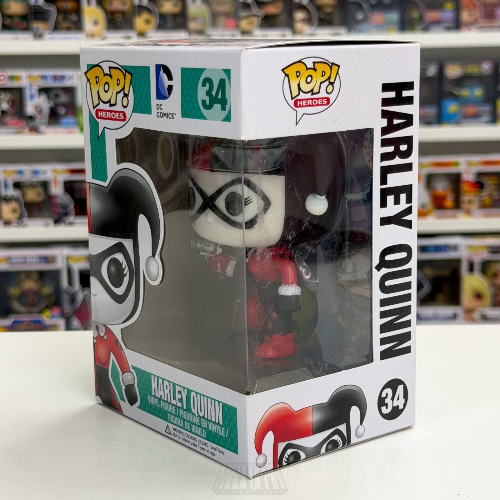 Funko Pop Heroes DC Comics Harley Quinn 34 Joker Batman Villain Toy Vinyl Figure