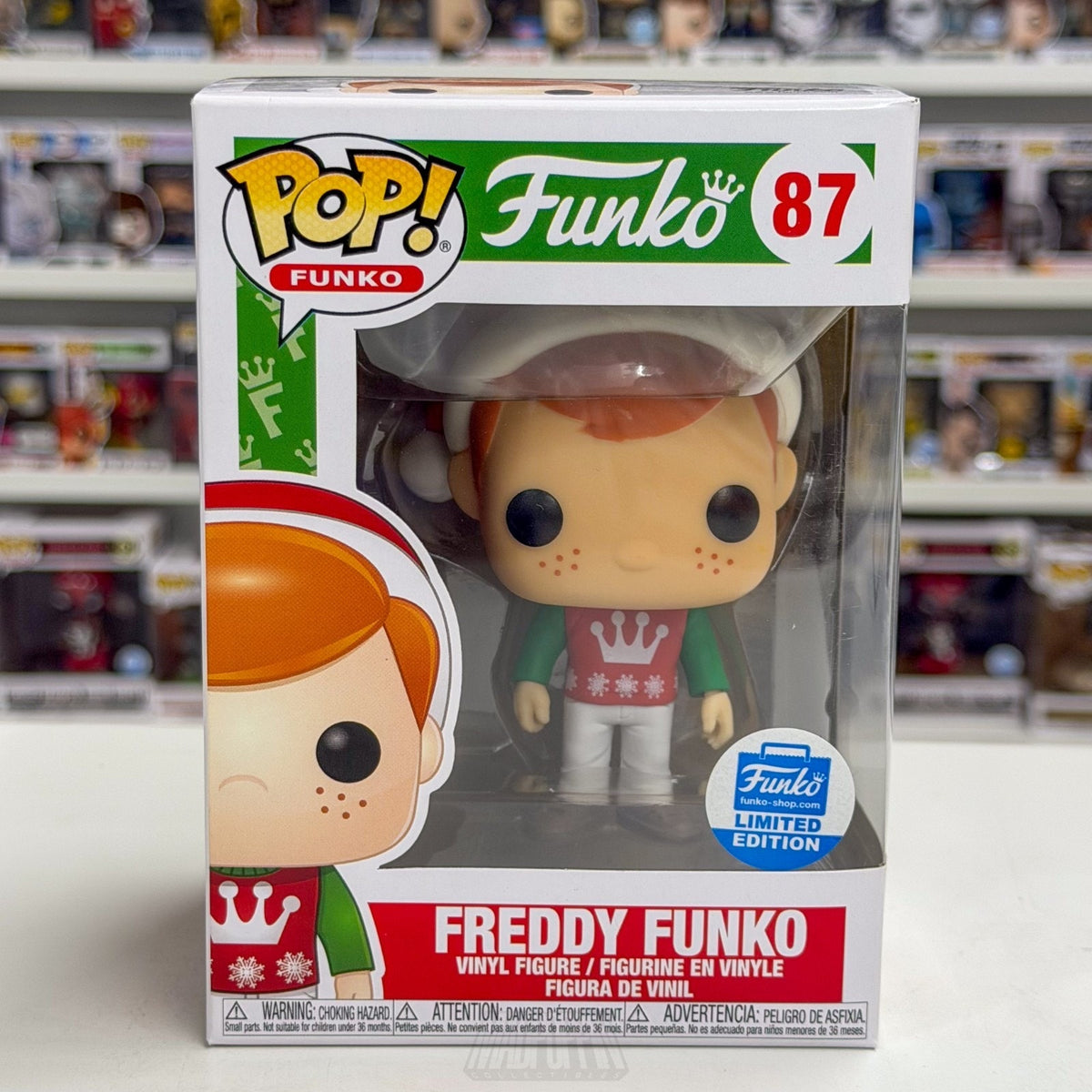 Funko Pop Freddy Santa Exclusive 87 Christmas Sweater Holiday Toy Vinyl Figure