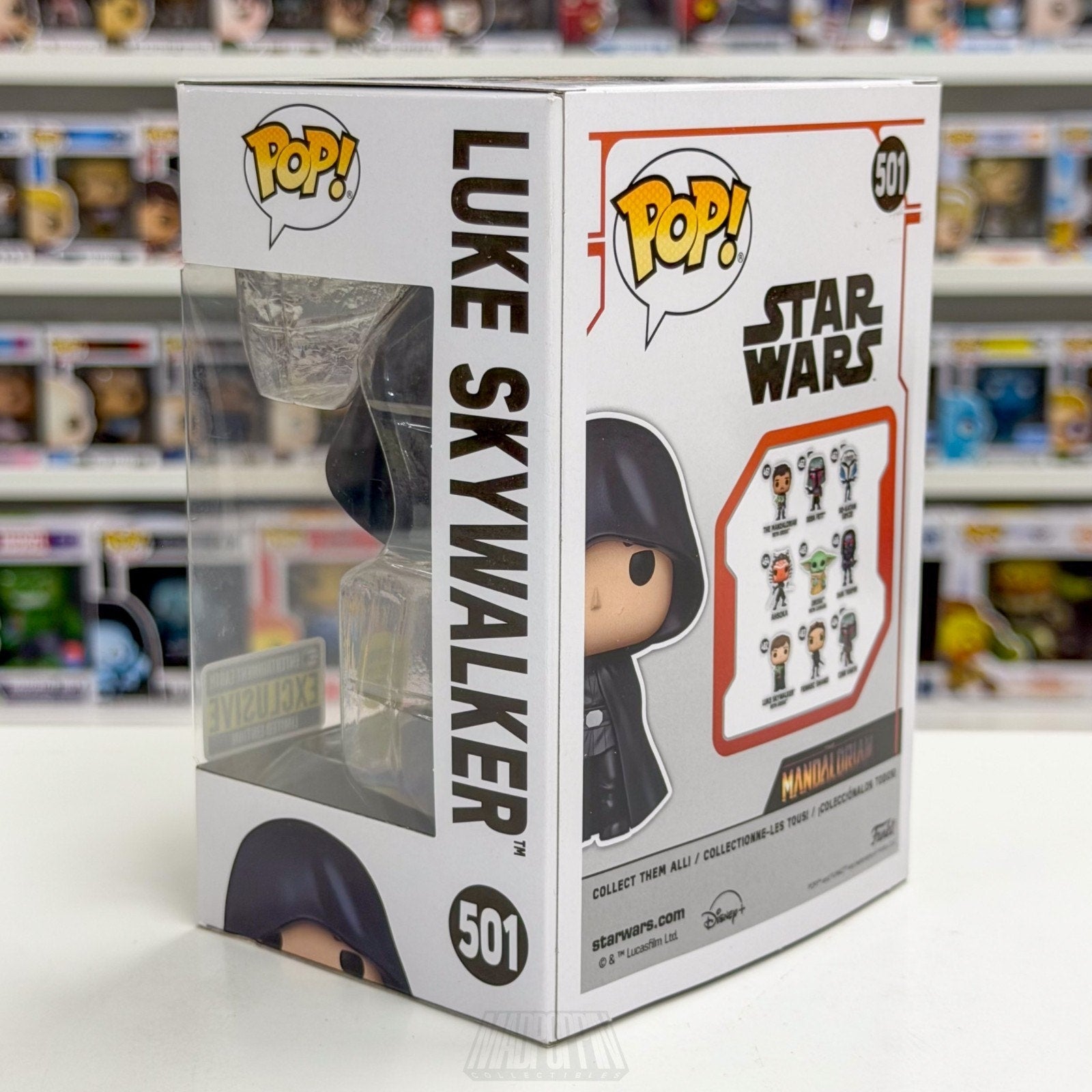 Funko Pop Star Wars Luke Skywalker Glow Entertainment Earth 501 Toy Vinyl Figure