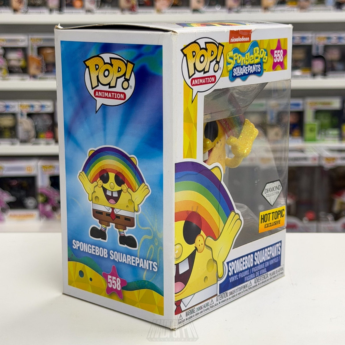 Funko Pop Animation SpongeBob Squarepants Diamond Hot Topic 558 Toy Vinyl Figure