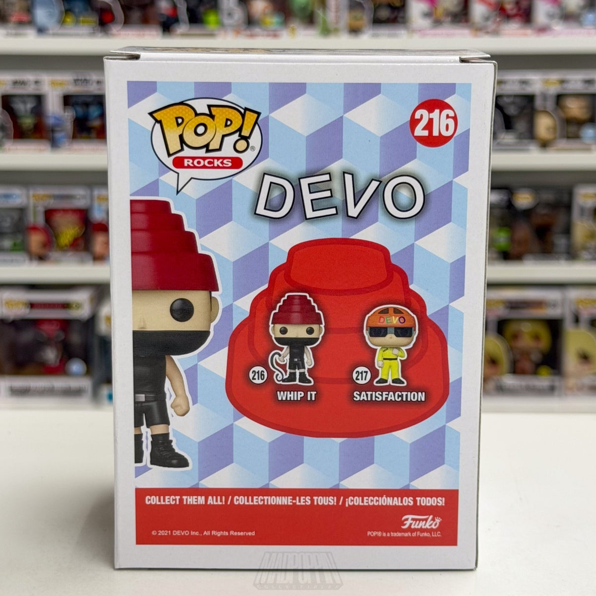 Funko Pop Rocks Devo Whip It 216 Music New Wave Synth Electronic Vinyl Figure