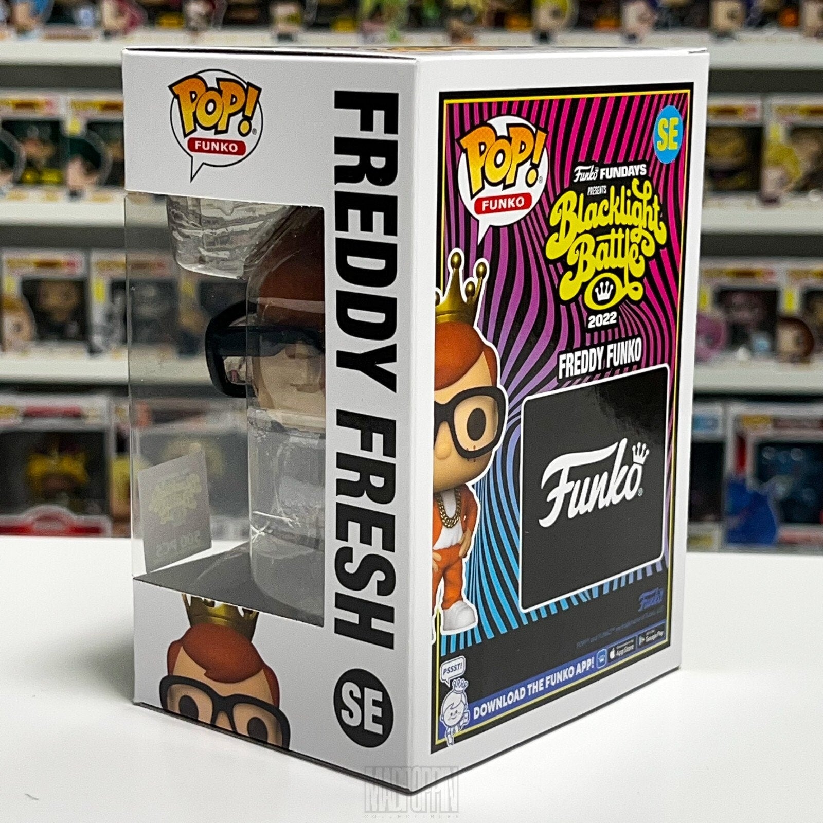Funko Pop Fundays Blacklight Battle Freddy Fresh Orange Suit 500pcs Vinyl Figure