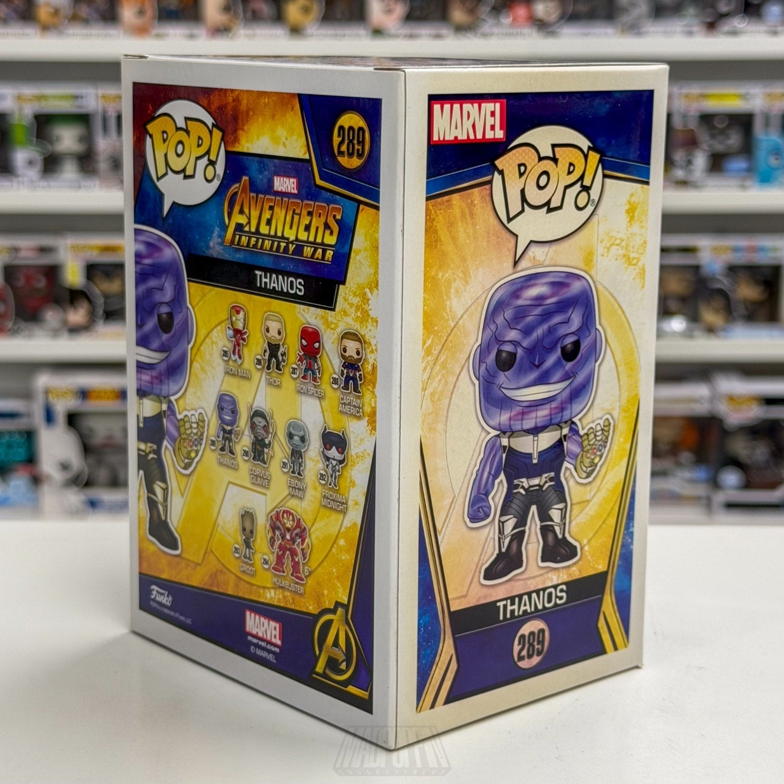 Funko Pop Marvel Avengers Infinity War Thanos Metallic Target 289 Vinyl Figure