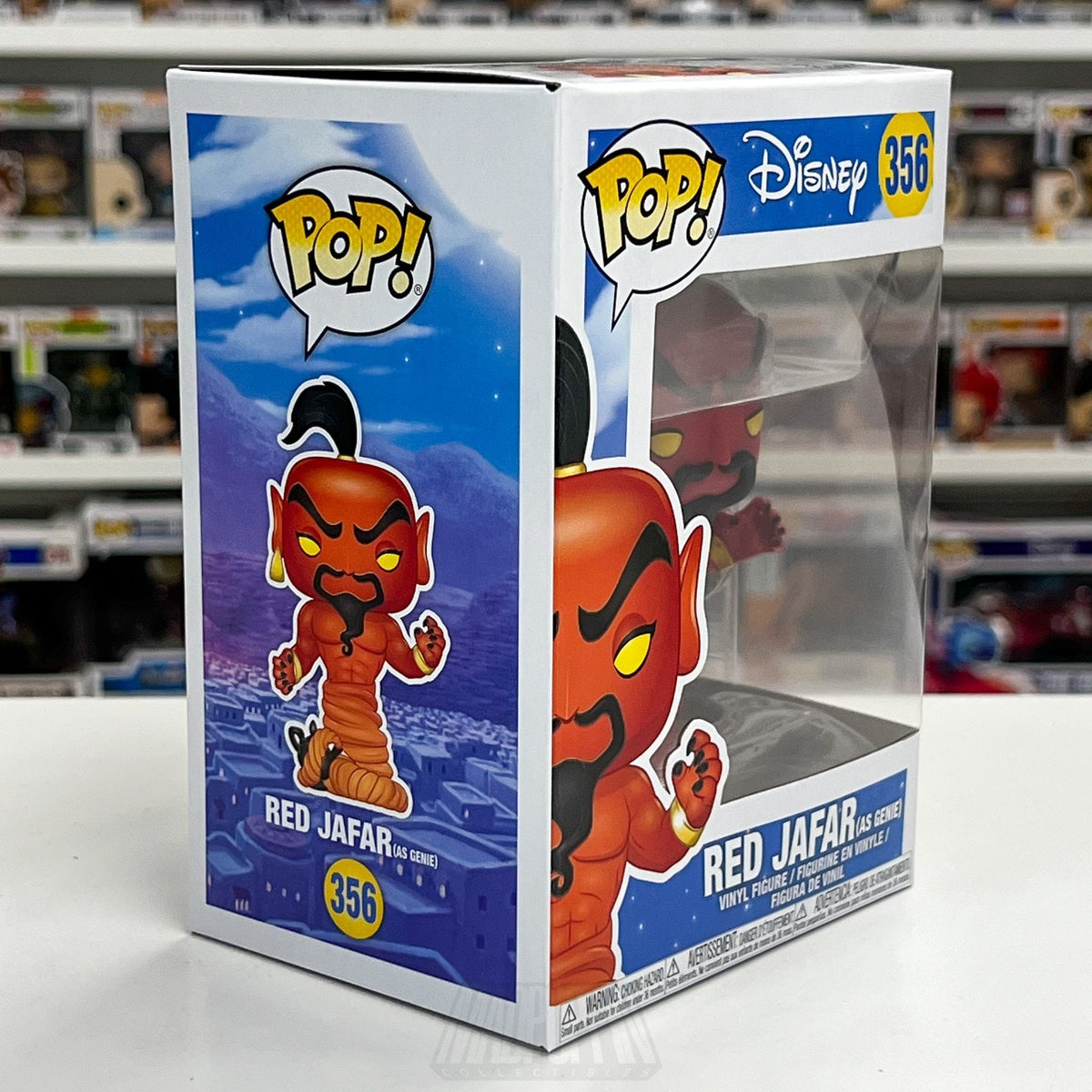 Funko Pop Disney Aladdin Red Jafar as Genie 356 Sultan Villian Toy Vinyl Figure