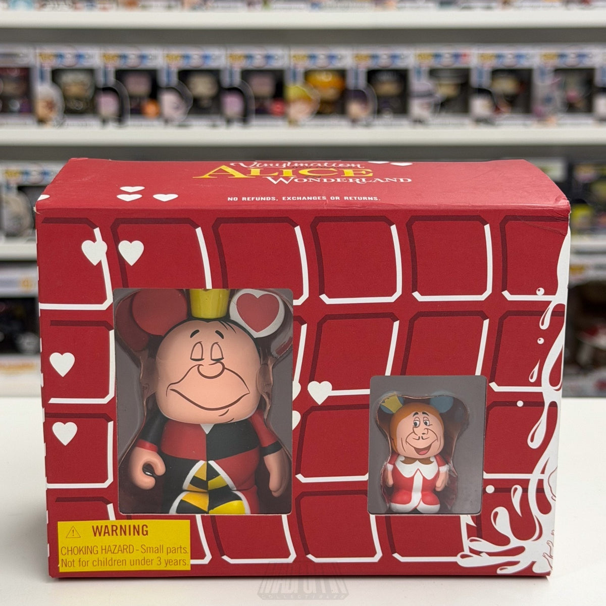 Disney Vinylmation Alice in Wonderland Queen of Hearts w/Mini King 2500 Figure