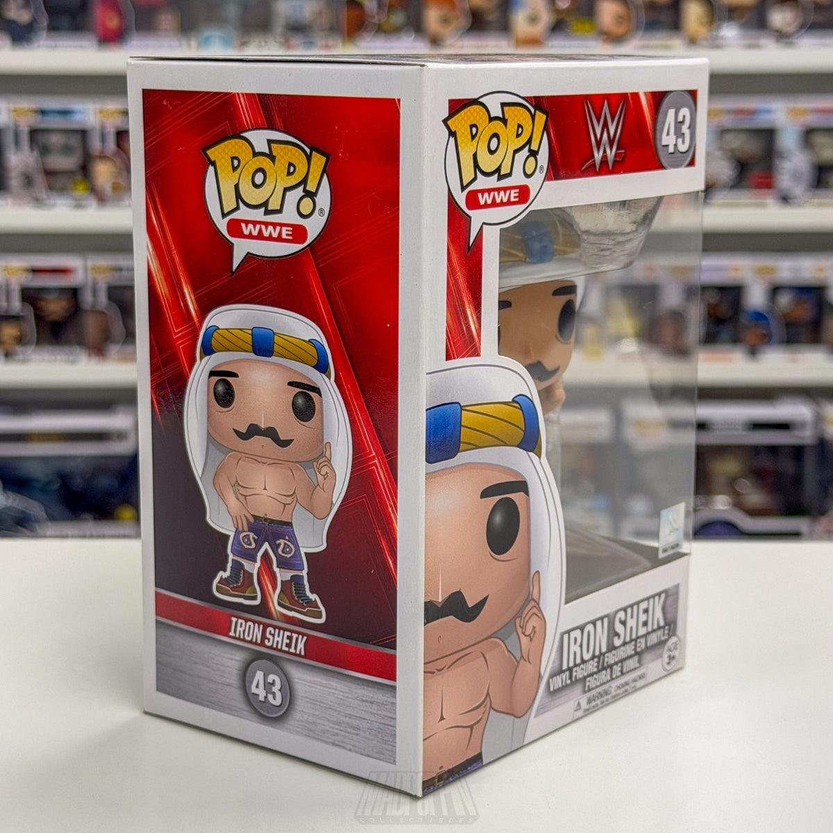 Funko Pop WWE Iron Sheik 43 WWF Professional Wrestling Champ Toy Vinyl Figure