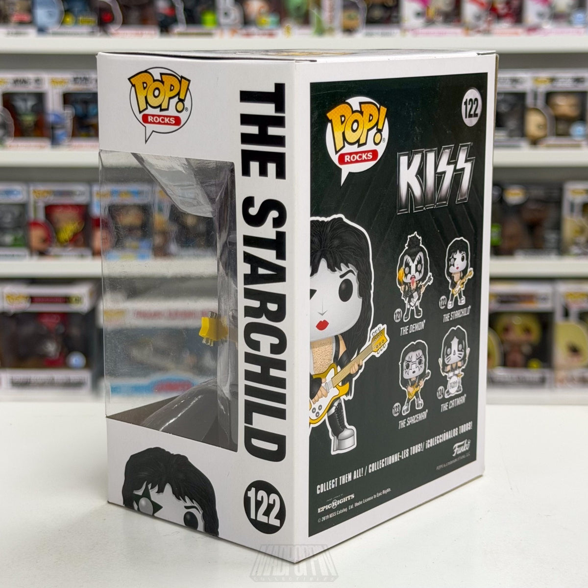 Funko Pop Rocks Kiss The Starchild 122 Music Band Heavy Metal Toy Vinyl Figure