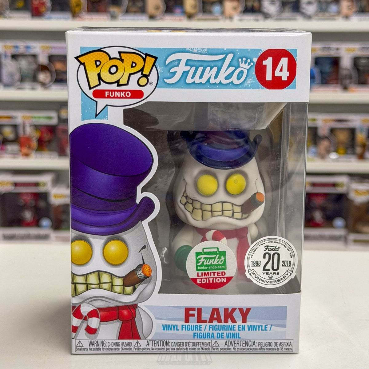Funko Pop Fantastik Plastik Flaky 12 Days of Christmas 14 Snowman Vinyl Figure