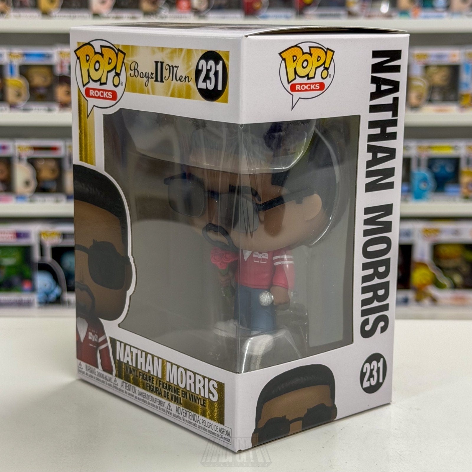 Funko Pop Rocks Boyz II Men Nathan Morris 231 R&B Philadelphia Toy Vinyl Figure