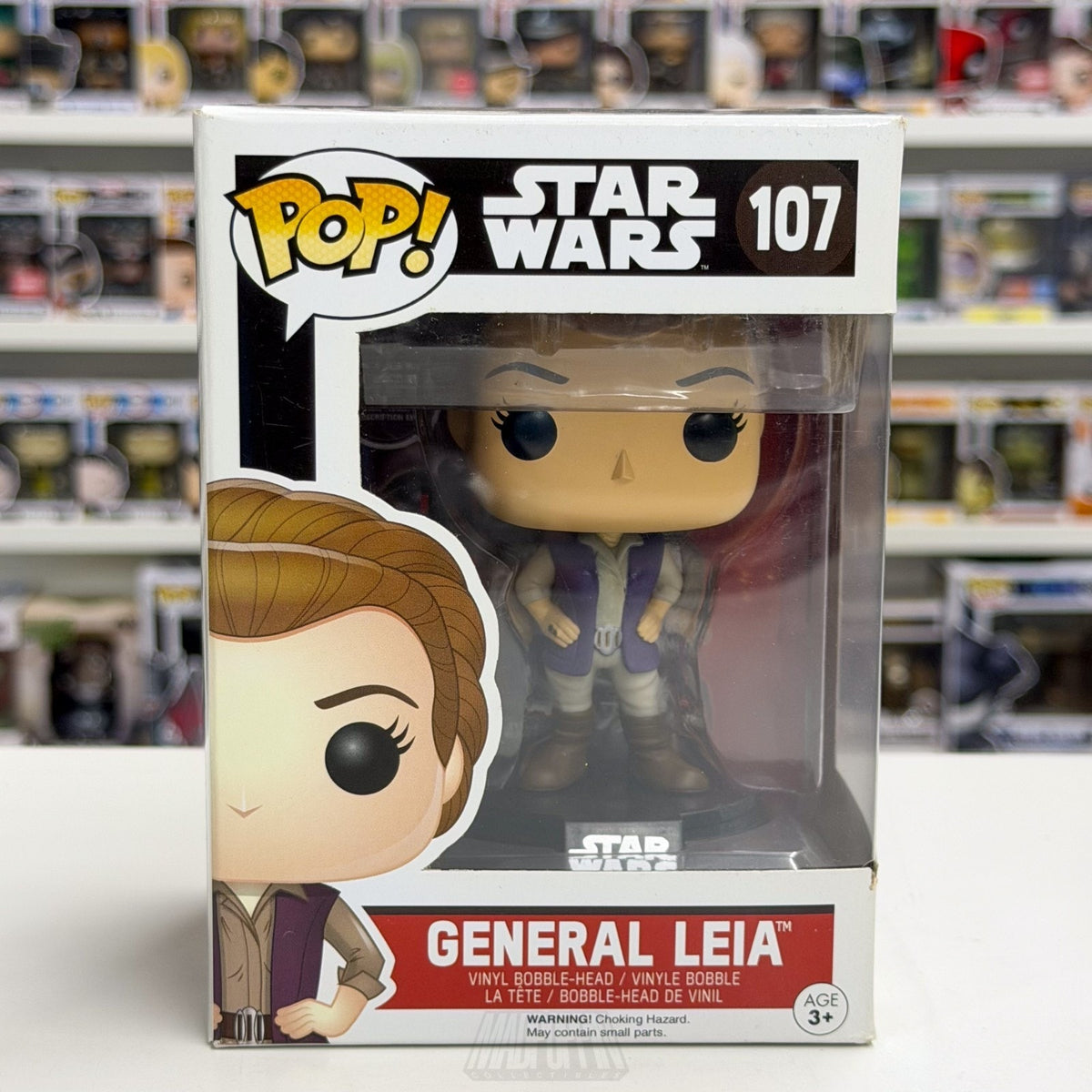 Funko Pop Star Wars Force Awakens General Leia 107 Jedi Princess Vinyl Figure