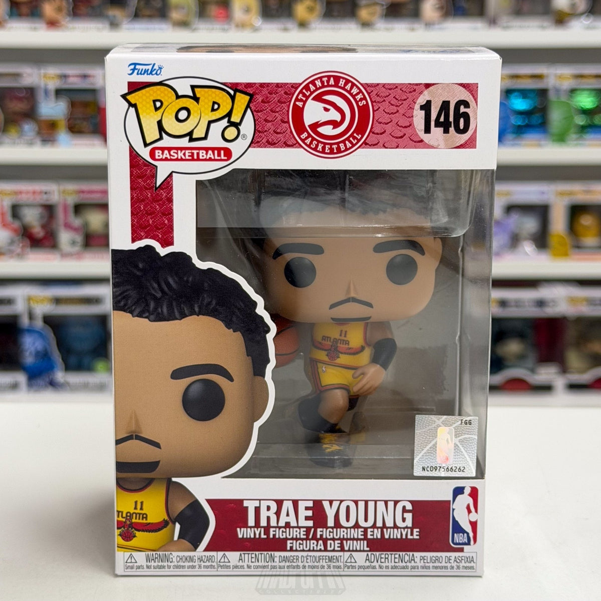 Funko Pop NBA Basketball Atlanta Hawks Trae Young Away Jersey 146 Vinyl Figure