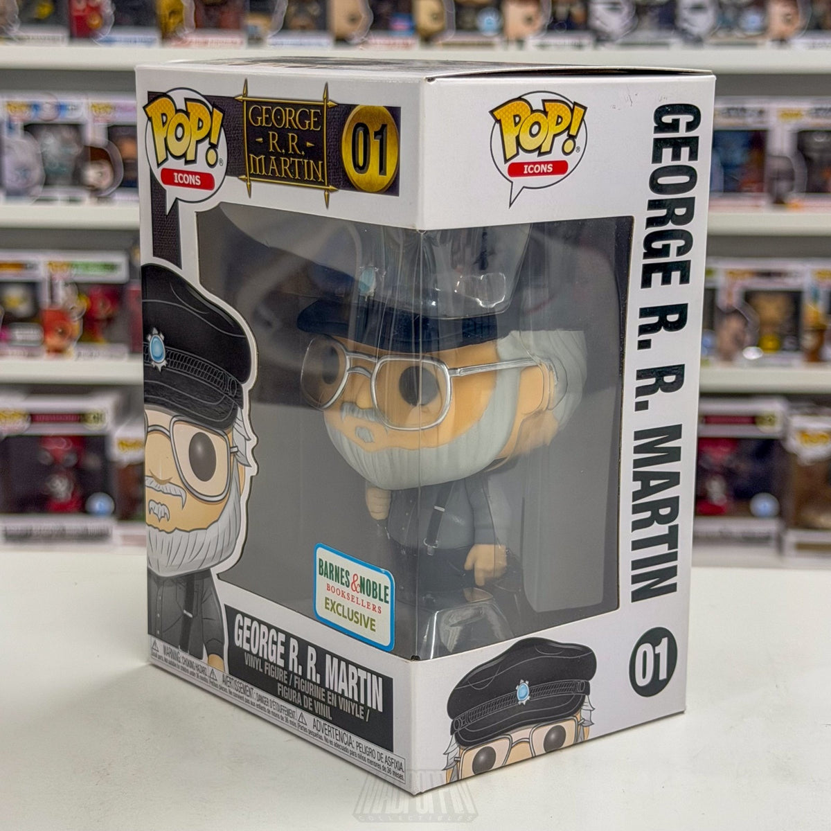 Funko Pop George R. R. Martin Barnes Noble 01 Game of Thrones Author Toy Figure