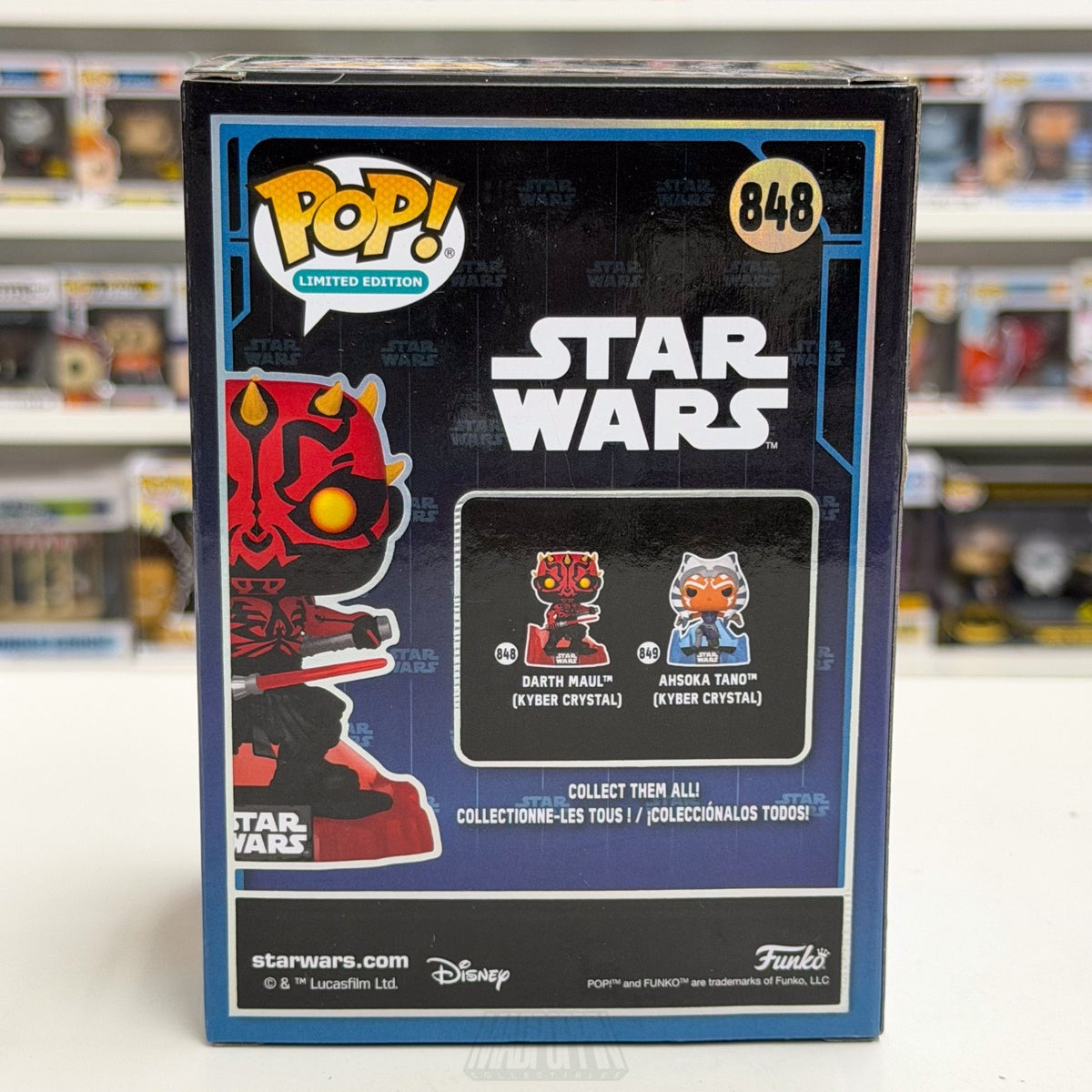 Funko Pop Star Wars Darth Maul Kyber Crystal SDCC Limited 848 Sith Vinyl Figure