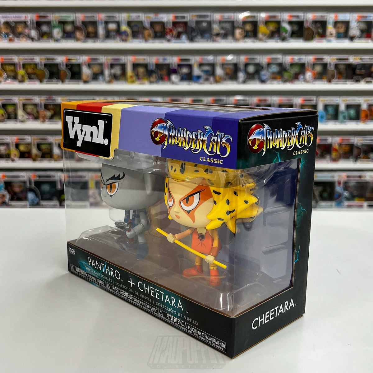 Funko Vynl ThunderCats Classic Panthro + Cheetara 2 Pack Vinyl Figures Boxed Toy