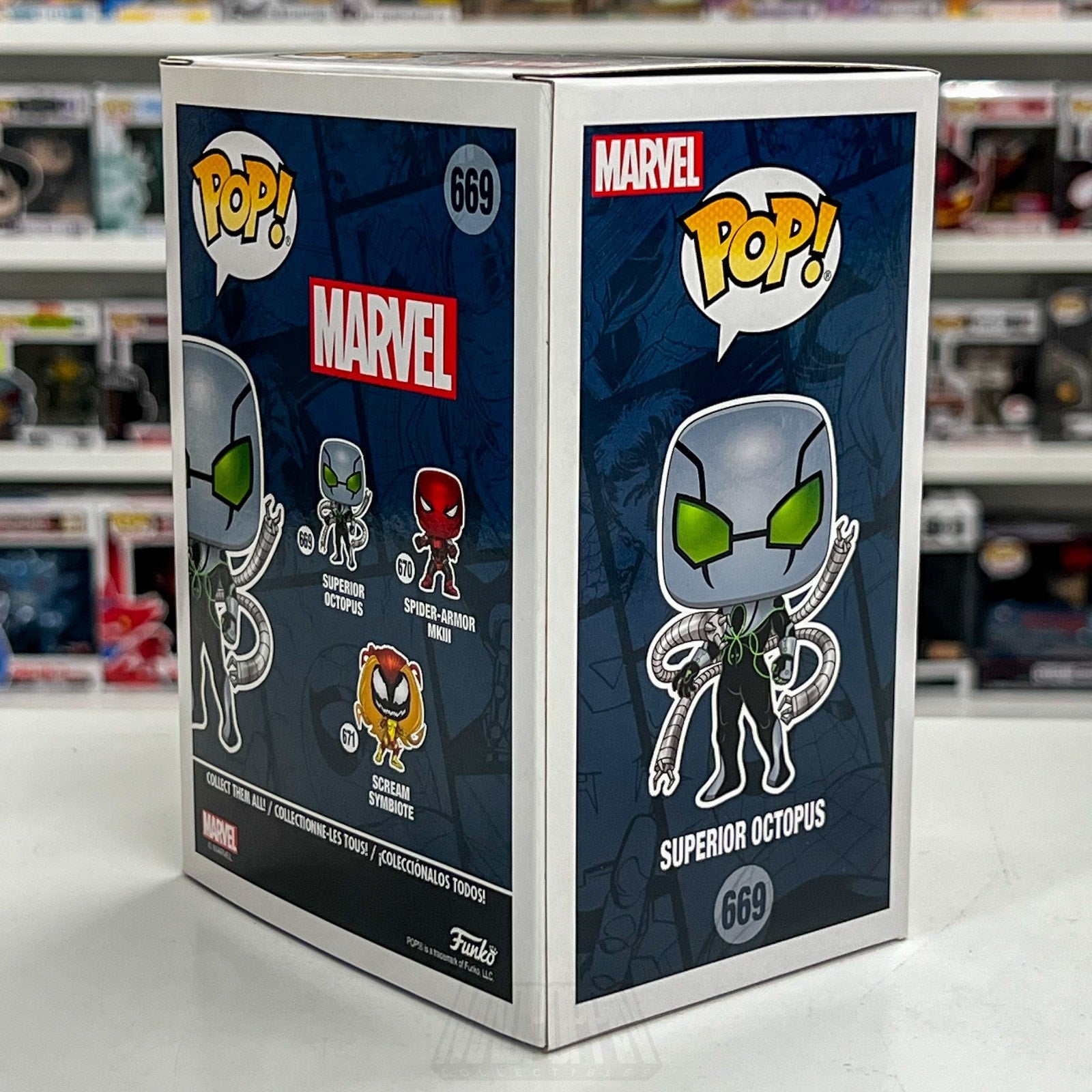 Funko Pop Marvel Superior Octopus Suit Walgreens 669 Spider-Man Toy Vinyl Figure