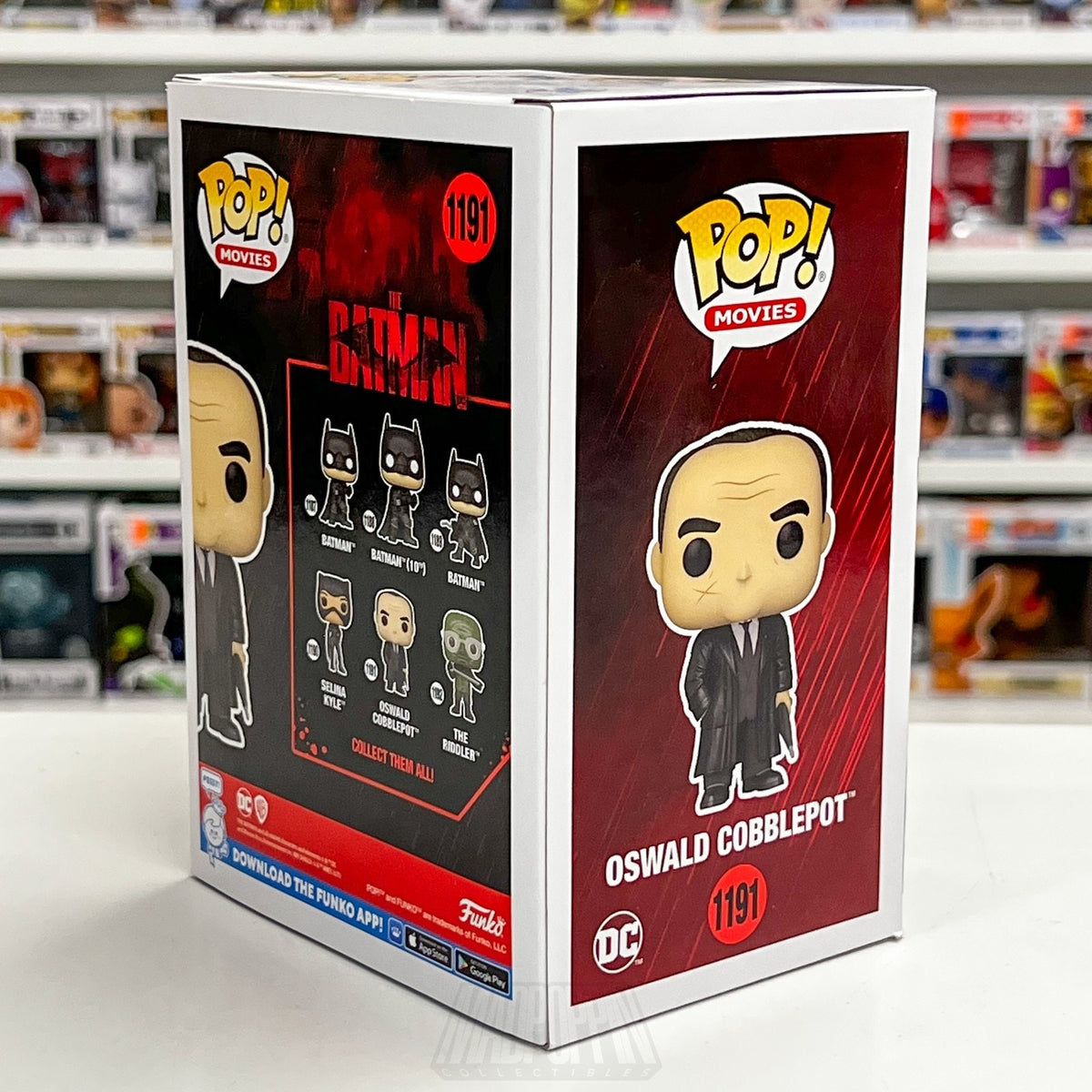 Funko Pop Movies DC The Batman Oswald Cobblepot 1191 Penguin Vinyl Figure Comics
