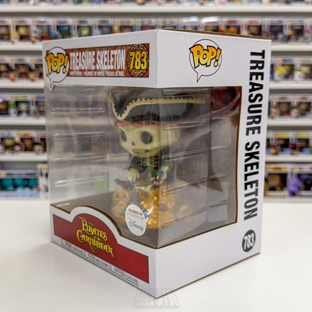 Funko Pop Disney Pirates Caribbean Treasure Skeleton Parks Exclusive 783 Figure