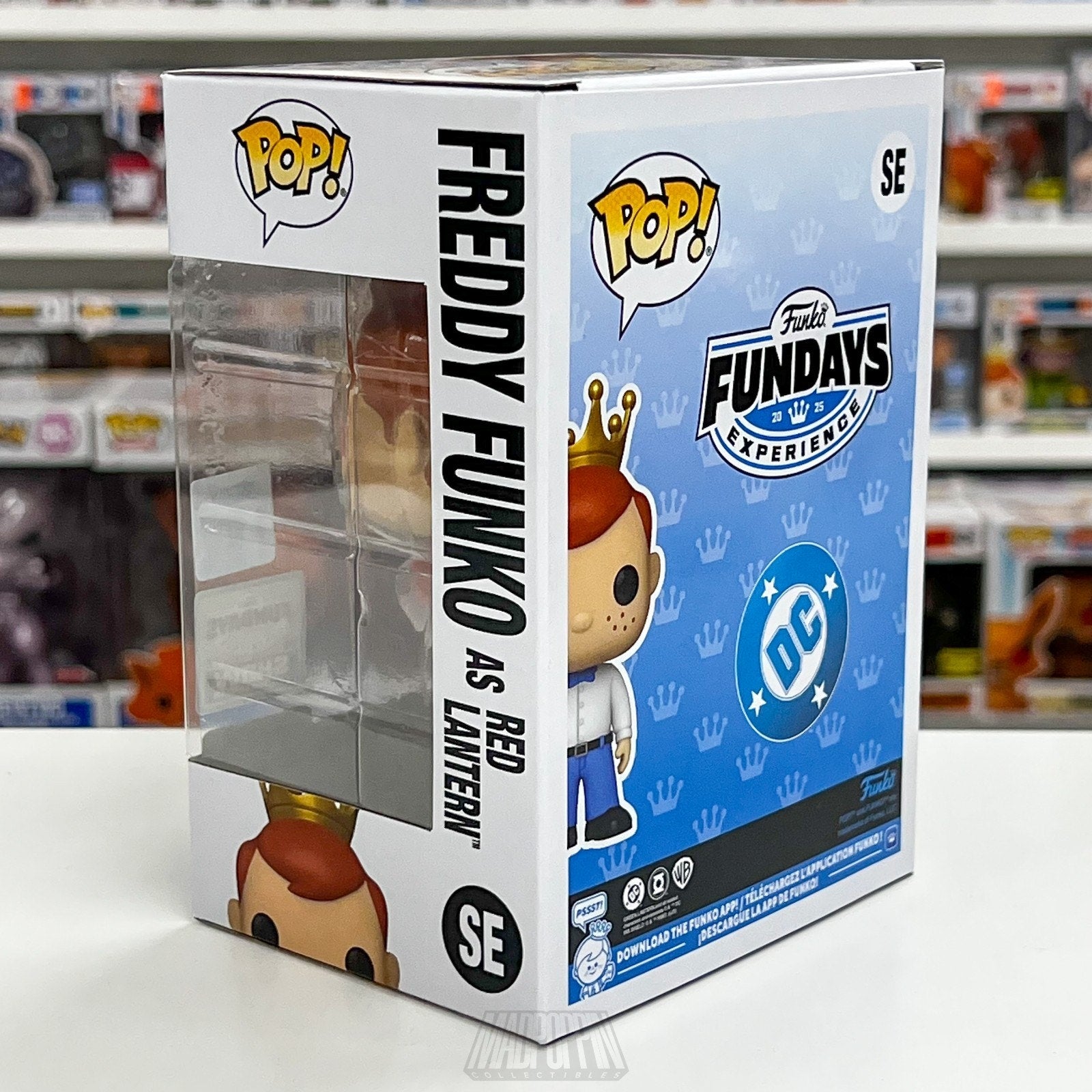 Funko Pop Fundays Freddy as Red Lantern Translucent 1000pcs DC Toy Vinyl Figure