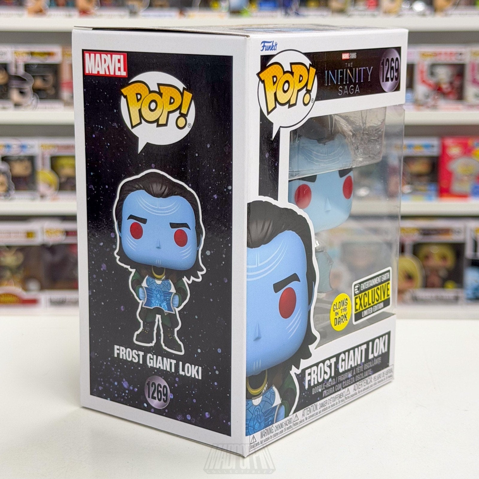Funko Pop Marvel Frost Giant Loki Glow Entertainment Earth 1269 Toy Vinyl Figure