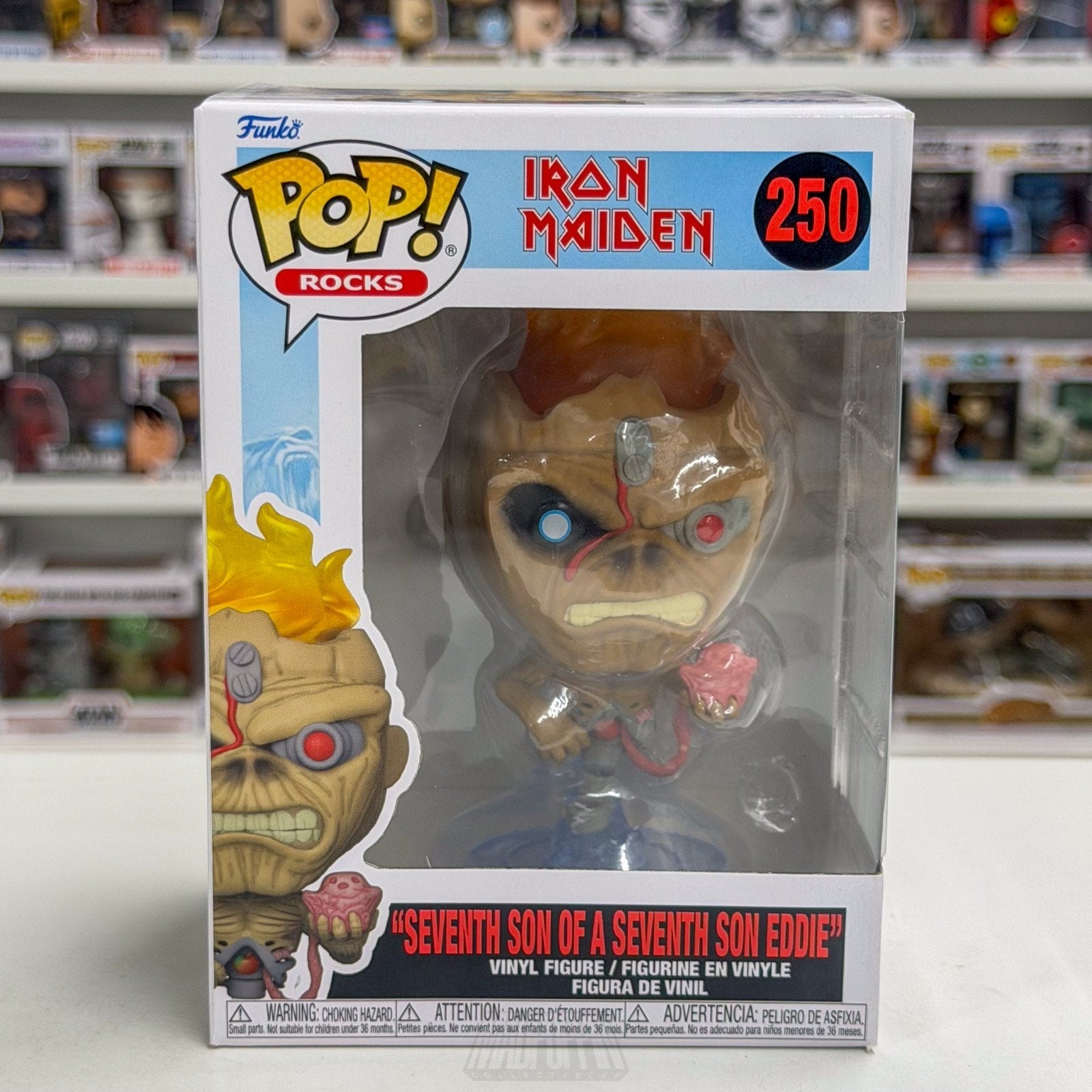 Funko Pop Rocks Iron Maiden Seventh Son of a Seventh Eddie 250 Metal Toy Figure