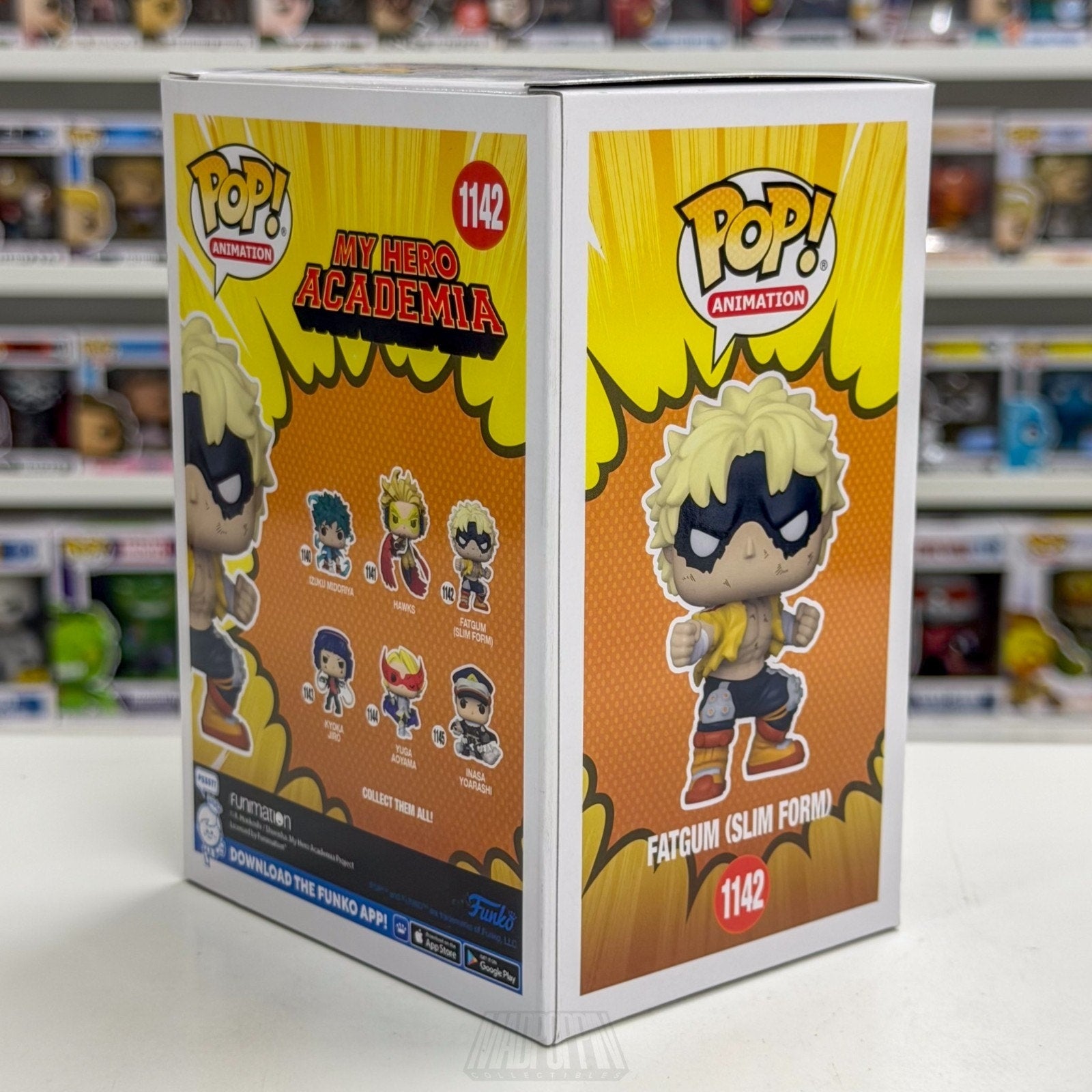 Funko Pop Anime My Hero Academia Fatgum Slim Form 1142 Japan Manga Vinyl Figure