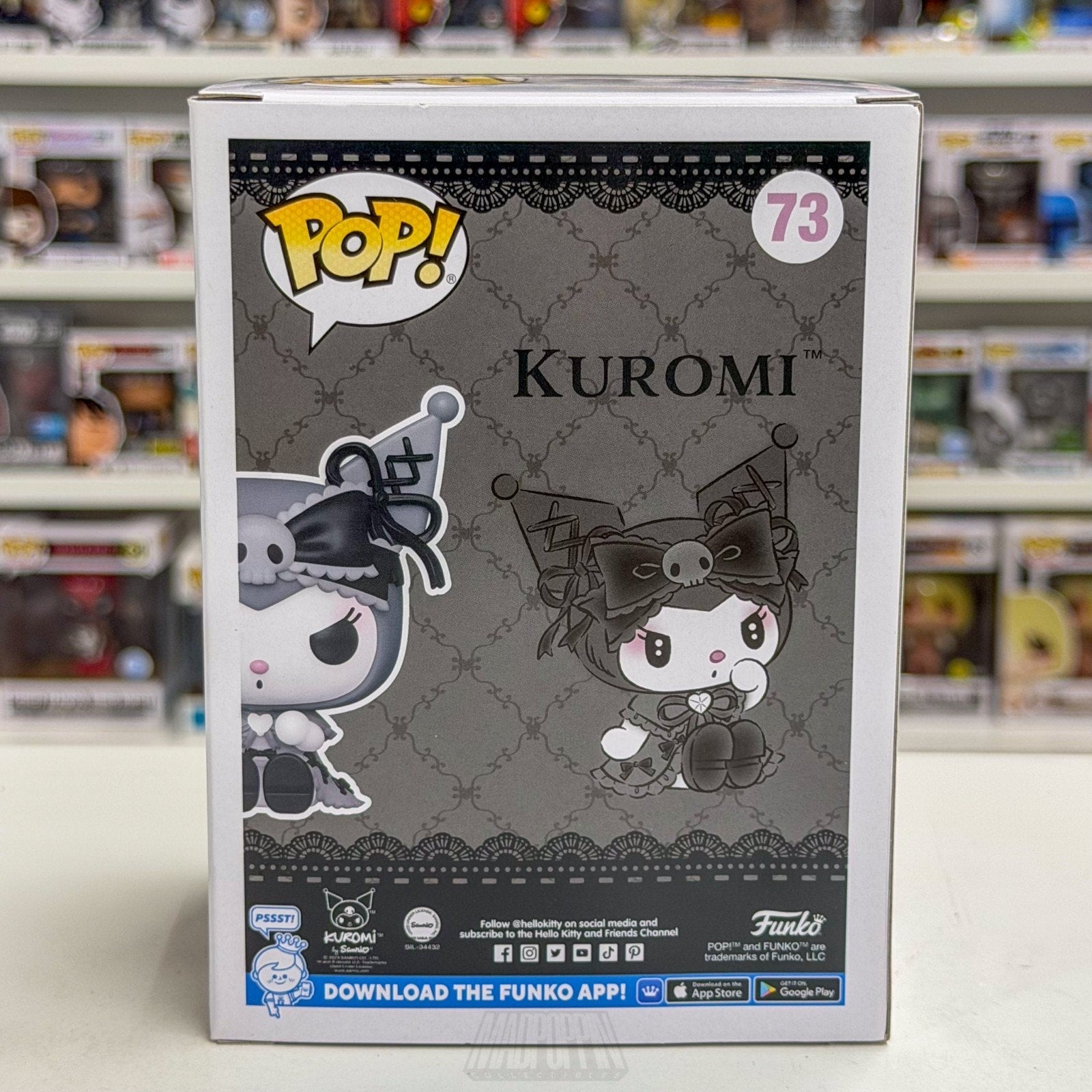 Funko Pop Sanrio Kuromi Lolita Hot Topic 73 Kawaii Cute Rabbit Toy Vinyl Figure
